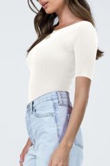 Penny Bisiklet Yaka Triko T-shirt