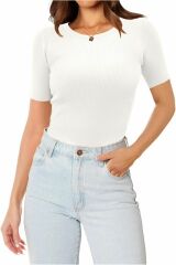 Penny Bisiklet Yaka Triko T-shirt