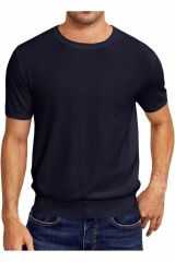 Sow Bisiklet Yaka Triko T-shirt