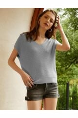 Zamia V Yaka Triko T-shirt