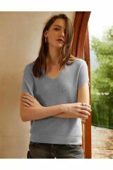 Zamia V Yaka Triko T-shirt