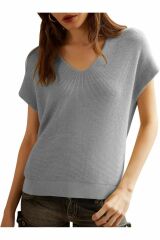 Zamia V Yaka Triko T-shirt