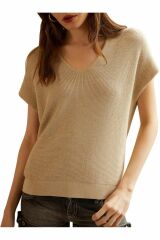 Zamia V Yaka Triko T-shirt