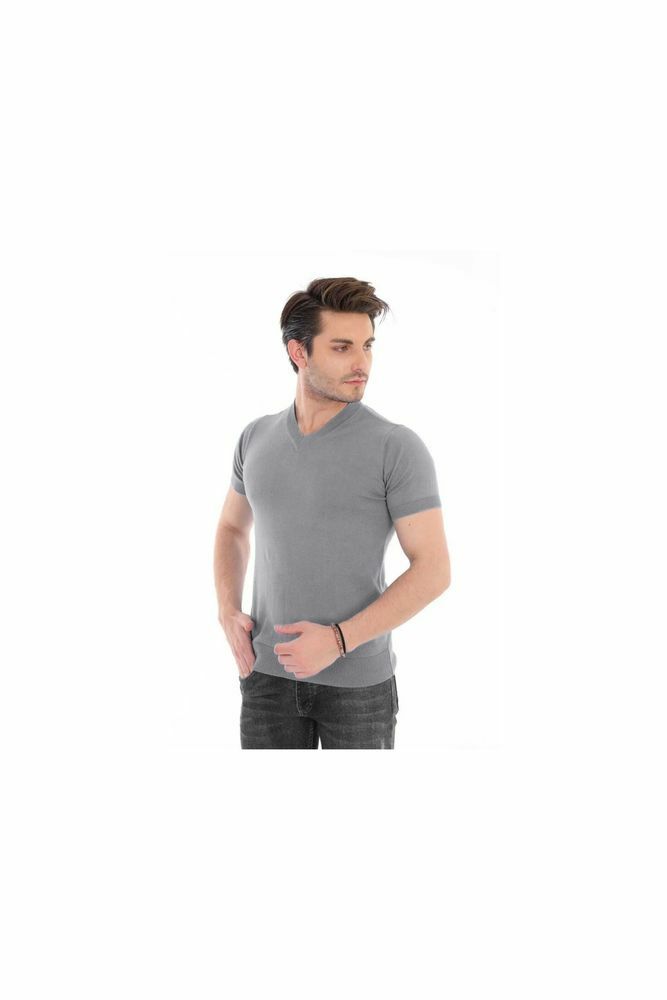 Ocean V Yaka Triko T-shirt