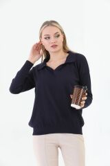 Polo Yaka Kadın Seweater