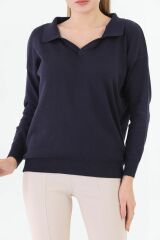 Polo Yaka Kadın Seweater