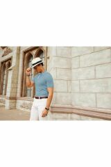 Pastis Polo Yaka Triko T-shirt Mavi - M