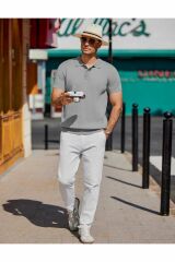 Maniche Polo Yaka Triko T-shirt