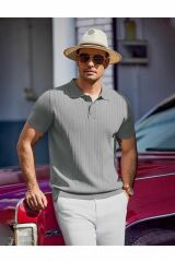 Maniche Polo Yaka Triko T-shirt