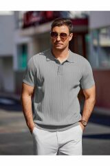 Maniche Polo Yaka Triko T-shirt
