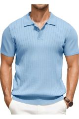 Maniche Polo Yaka Triko T-shirt