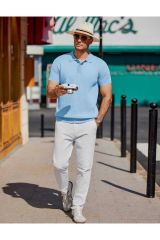 Maniche Polo Yaka Triko T-shirt