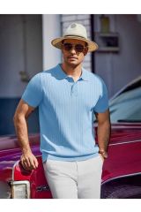 Maniche Polo Yaka Triko T-shirt