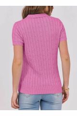 Mercan Polo Yaka Triko T-shirt