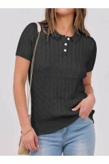 Mercan Polo Yaka Triko T-shirt