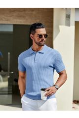 Carbon Polo Yaka Triko T-shirt