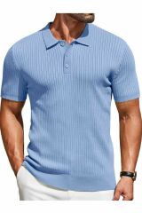 Carbon Polo Yaka Triko T-shirt