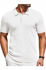 Carbon Polo Yaka Triko T-shirt