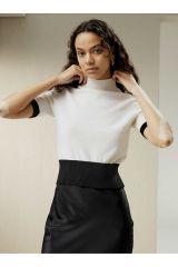 Mina Bisiklet Yaka Triko T-shirt