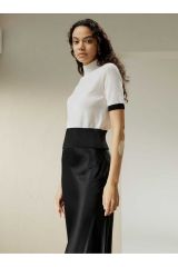 Mina Bisiklet Yaka Triko T-shirt