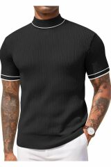 Sow Yarım Balıkçı Triko T-Shirt