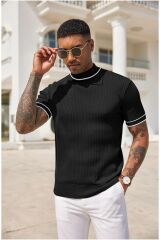 Sow Yarım Balıkçı Triko T-Shirt