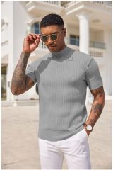 Sow Yarım Balıkçı Triko T-Shirt
