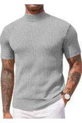 Sow Yarım Balıkçı Triko T-Shirt