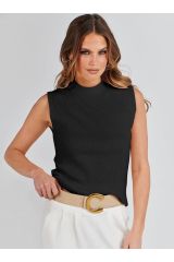 Teixeria Yarım Blıkçı Yaka Triko T-shirt