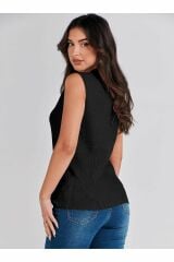 Teixeria Yarım Blıkçı Yaka Triko T-shirt