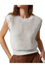 Crochet Bisiklet Yaka Triko T-shirt